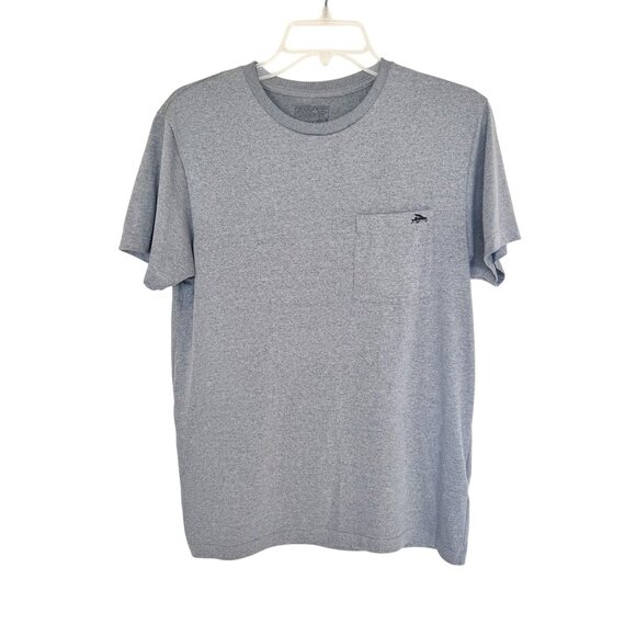 Patagonia Mens Slim Fit Gray Pocket Tee Shirt Size M Recycled Polyester Casual - Picture 1 of 11